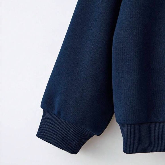 Majia Kids Navy Sweatshirt with Lace Collar - Picture 5 of 7